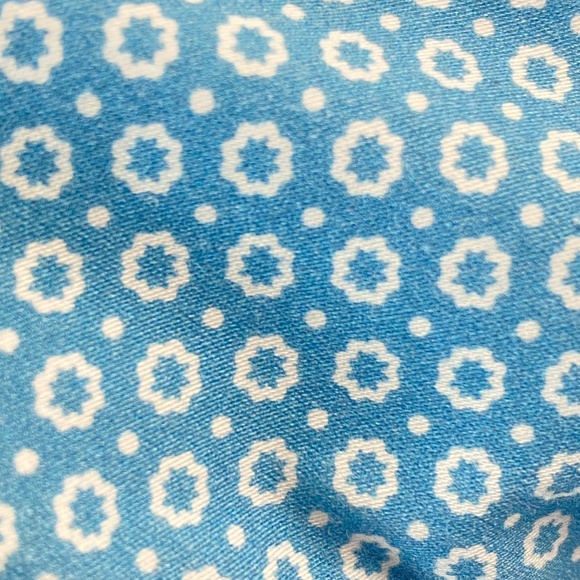 TED BAKER Light Blue Polo Shirt Short Sleeve with Geometric Floral Size 4 (L) - Picture 11 of 11